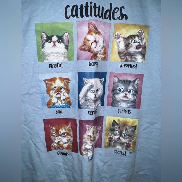 Cattitudes Graphic T-shirt Kayomi Haral artbrands cat - Picture 5 of 5